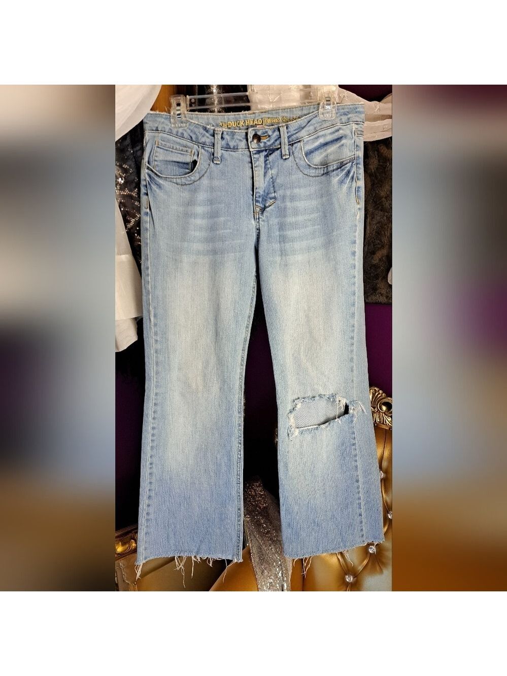 Duck Head Jeans Co. Blue Distressed Jeans. Size 11